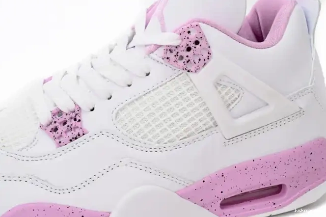 Cheap LUCY Jordan 4 White Retro CT8527-116 Pink 0615